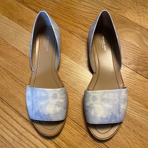 Michael Kors Collection Mallory Tie-Dye Leather D’Orsay Flat